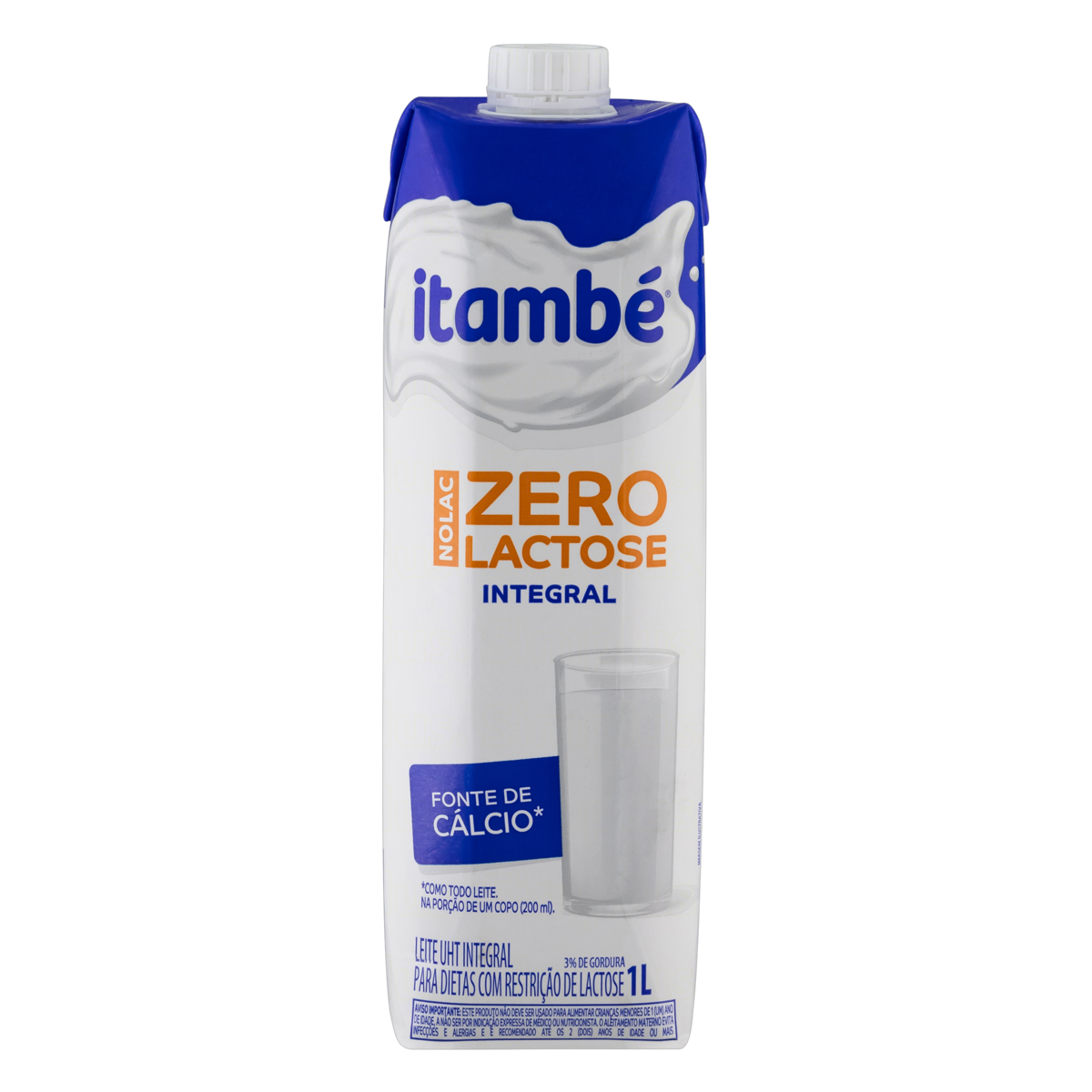 imagem de LEITE INTEGRAL ZERO LACTOSE NOLAC ITAMBE 1L