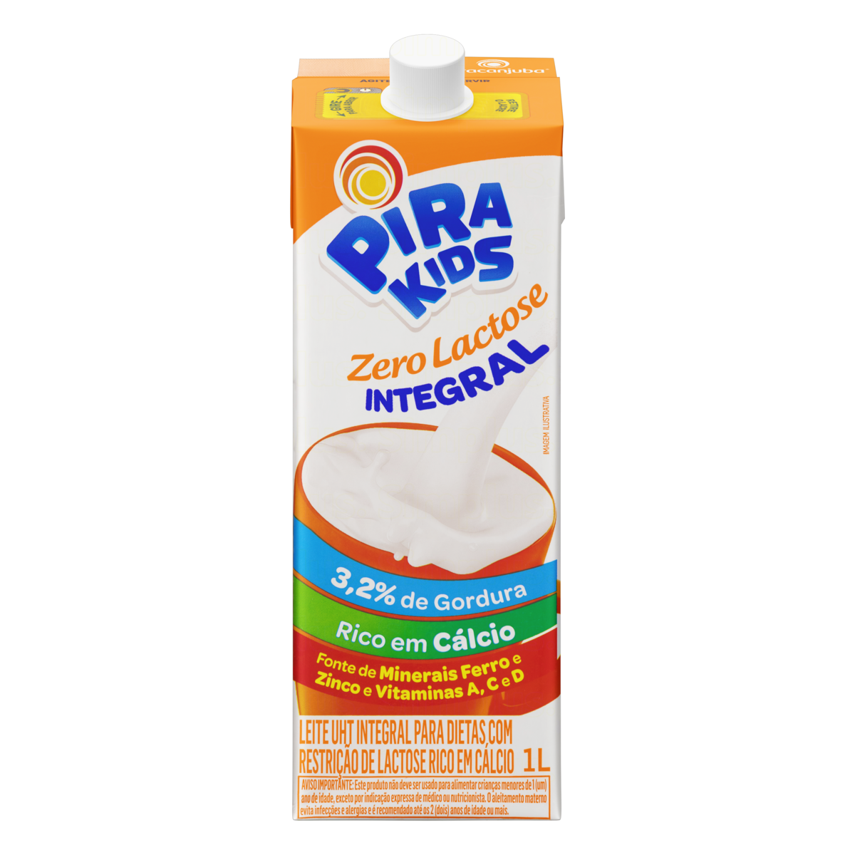 imagem de LEITE INTEGRAL PIRAKIDS CRESCER ZERO LACTOSE 1L