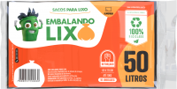 imagem de SACO DE LIXO EMBALA LIXO 50L 10UN