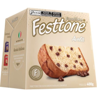 imagem de PANETTONE FESTTONE GOTAS DE CHOCOCLATE  AVELA 400G