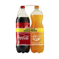 imagem de REF COCA COLA 2L +FANTA LARANJA 2L