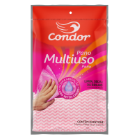 imagem de PANO MULTIUSO CONDOR ROSA C  5 UN