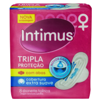 imagem de ABS INTIMUS GEL TRI PROT C  ABAS SUAVE 8UN